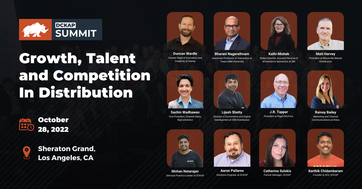 Speaker line-up for DCKAP Summit 2022: Growth, Talent and Competition in Distribution  