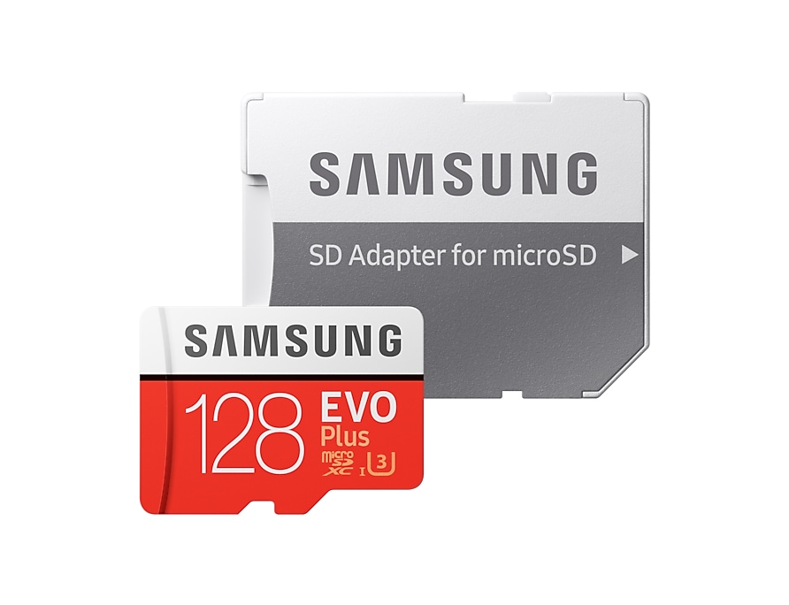 Карта памяти Samsung microSDXC 128GB Class 10 UHS-I U3 Evo Plus W90MB/s + SD-адаптер