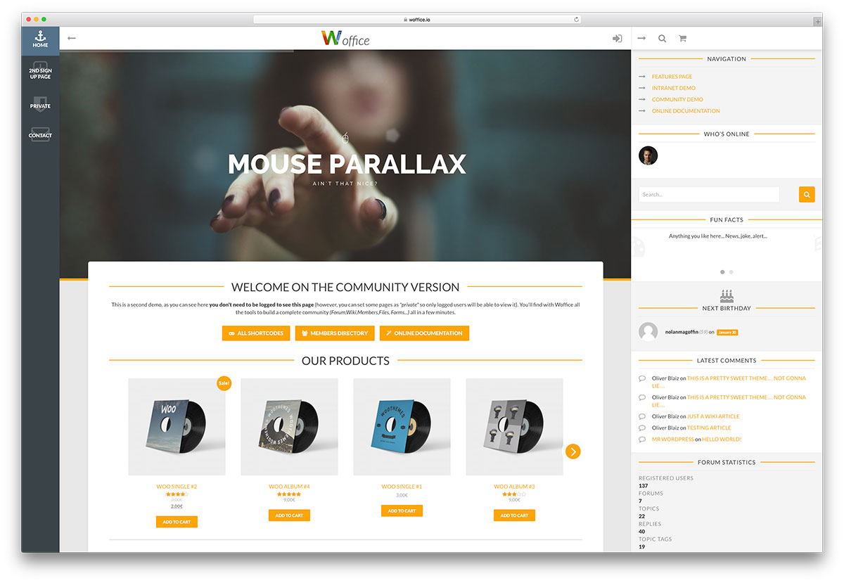 woffice-keanggotaan-wordpress-tema