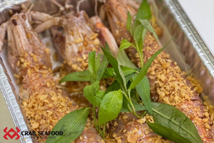 Cách Chế Biến Tôm Tích Cháy Tỏi Ngon Miễn Chê - Crab Seafood