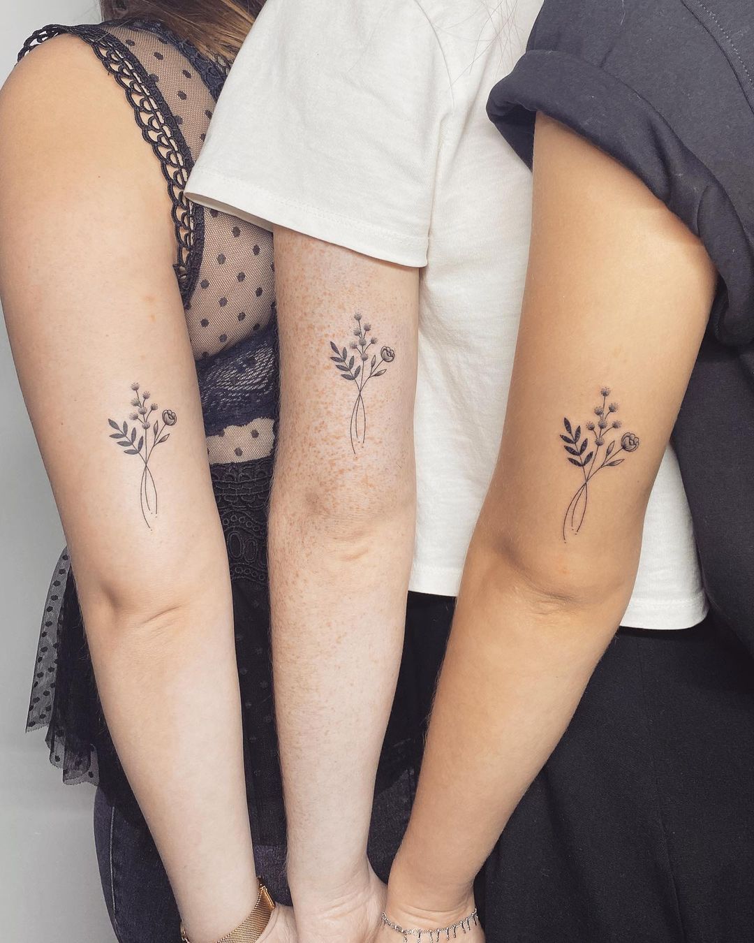 Floral Sister Tattoo