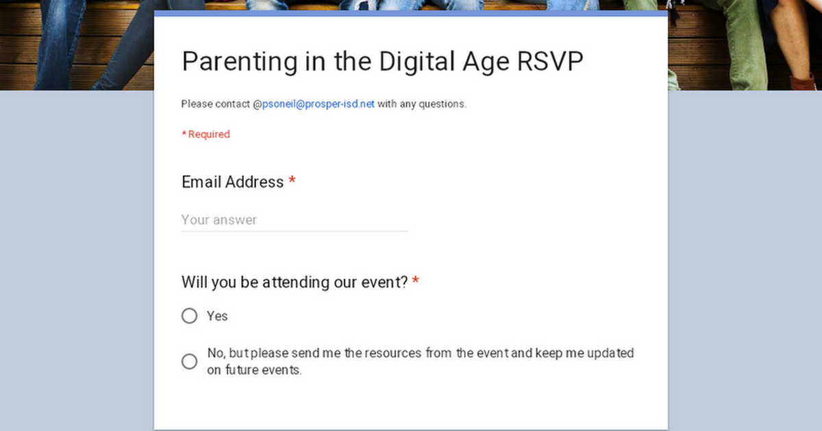 Parenting in the Digital Age RSVP