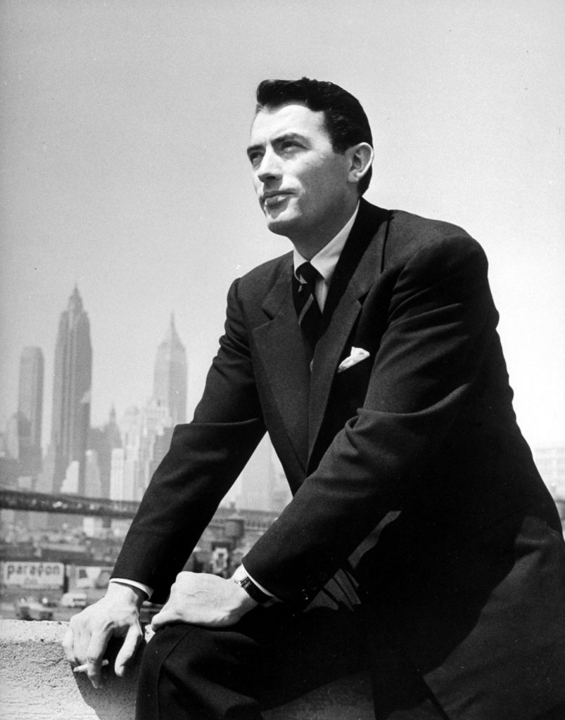 Potrait of Gregory Peck in New York, 1947.