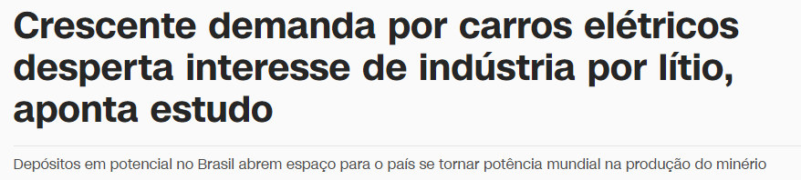 noticia aumento demanda carros eletricos