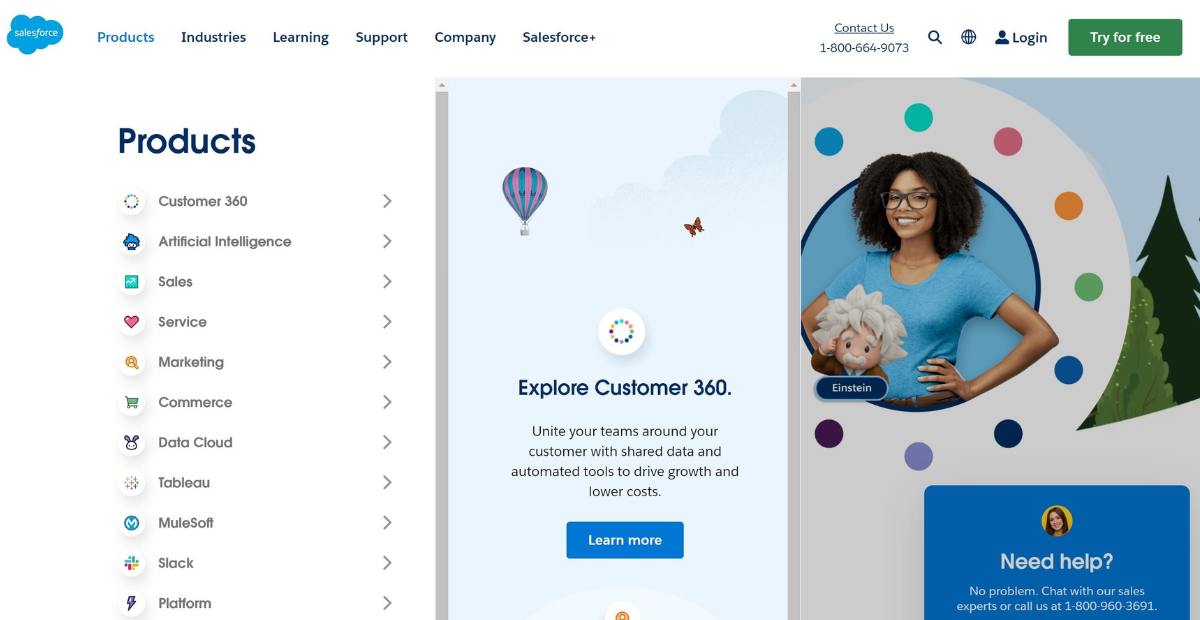 e-commerce AI tools |  Products and features of Salesforce