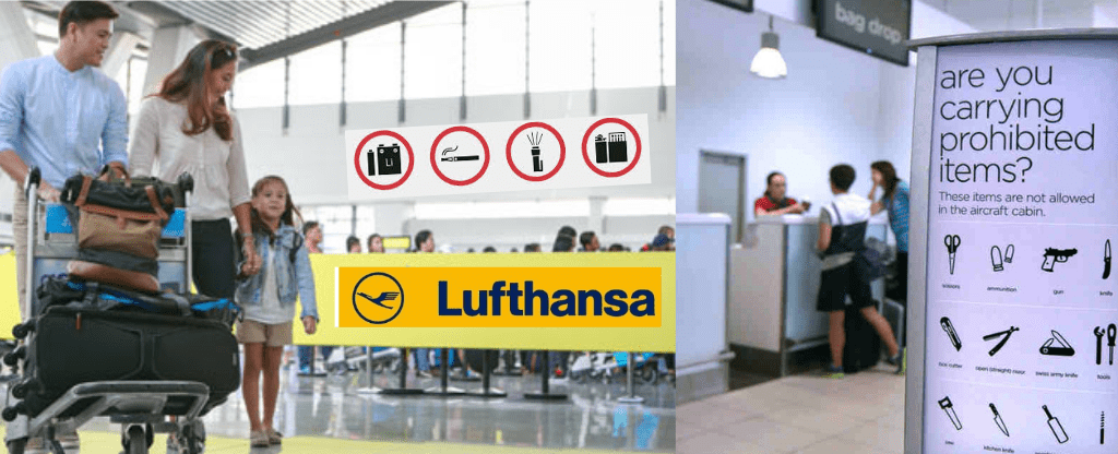 lufthansa carry on prohibited items