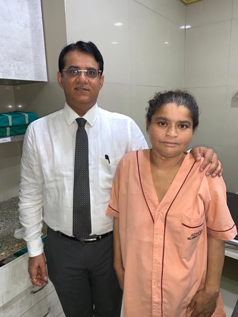 Dr. Avinash Tank with Patient