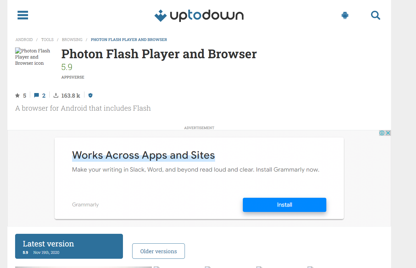 Photon Flash Player and Browser