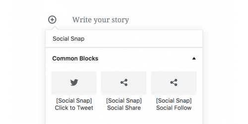 Blocos Social Snap Gutenberg