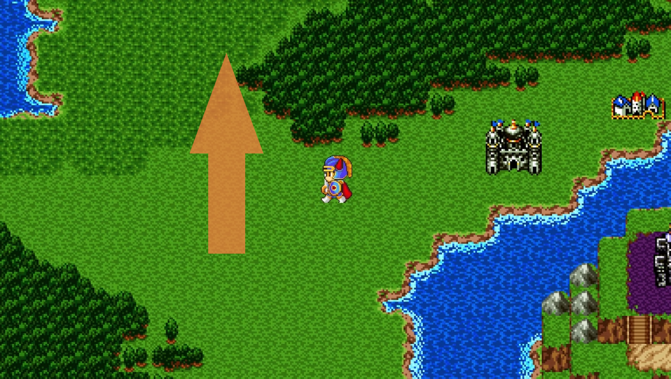 Some indications to reach Quagmire Cave. part 1 | Dragon Quest 1
