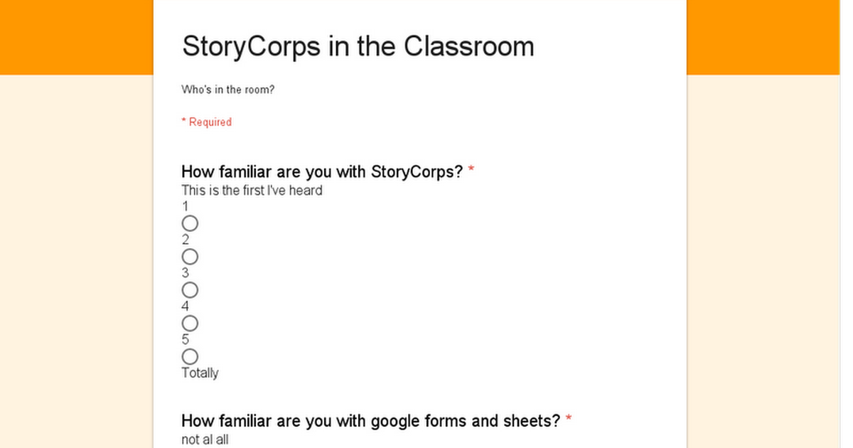 StoryCorps in the Classroom