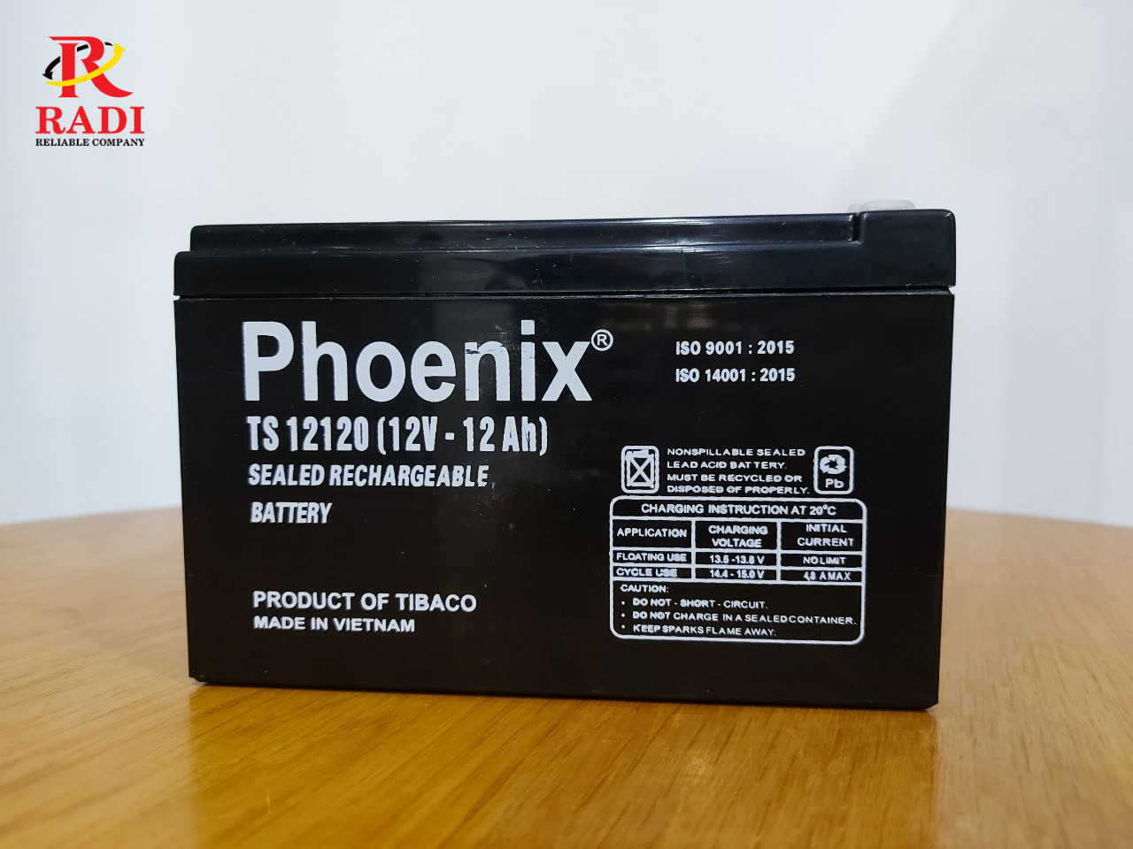 Ắc quy Phoenix 12V12Ah cho bộ lưu điện UPS cửa cuốn