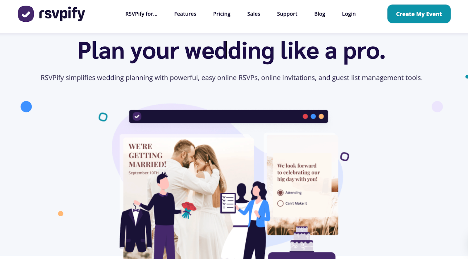 rsvpify wedding website