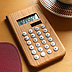 Wooden solar calculator