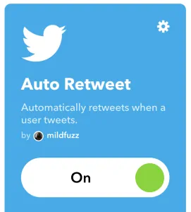 click on the settings icon - auto retweet tools - TweetJumbo.com- twitter automation bot tool