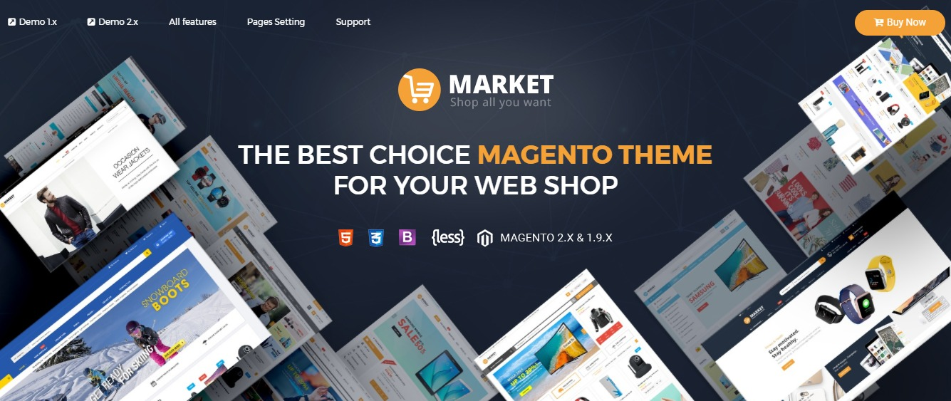 Market  - Magento fashion theme