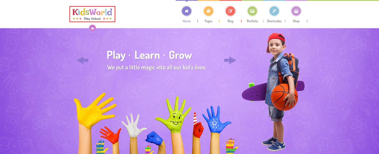 KidsWorld - Child Care and Kindergarten WordPress Theme
