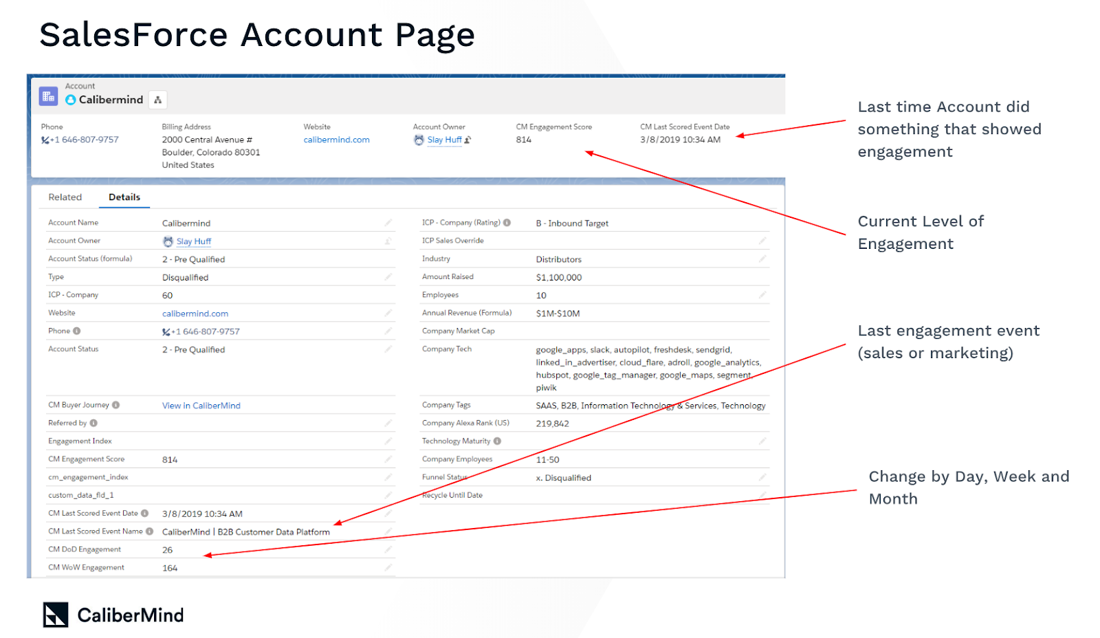 CaliberMind pushes back all this data to your CRM