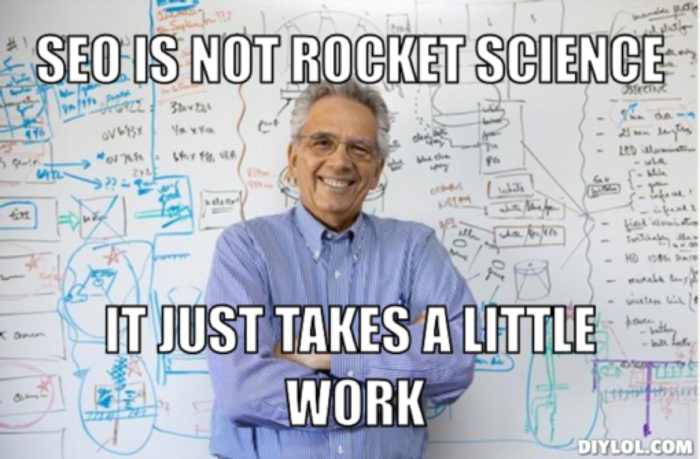 seo rocket science meme