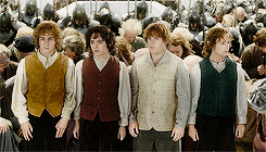 9. The Coronation Scene, The Lord of the Rings, The return of the king: A single sentence that left everyone speechless "My friends...you bow to no one."