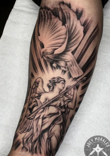 Angel tattoo design 