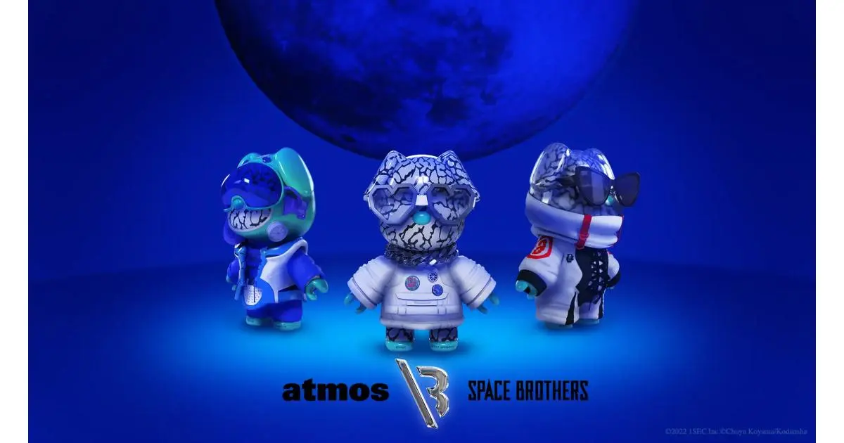 1BLOCK『宇宙兄弟』とスニーカーセレクトショップ『atmos』とのトリプルコラボレーションNFTを販売