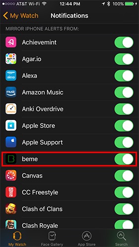 apple-watch-notification-bên thứ 3-ứng dụng-phản chiếu-bật-tắt