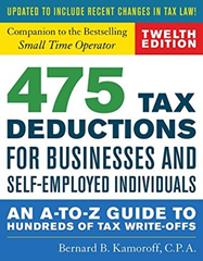 475 Tax Deductions for Businesses and Self-Employed Individuals: An A-to-Z Guide to Hundreds of Tax Write-Offs 