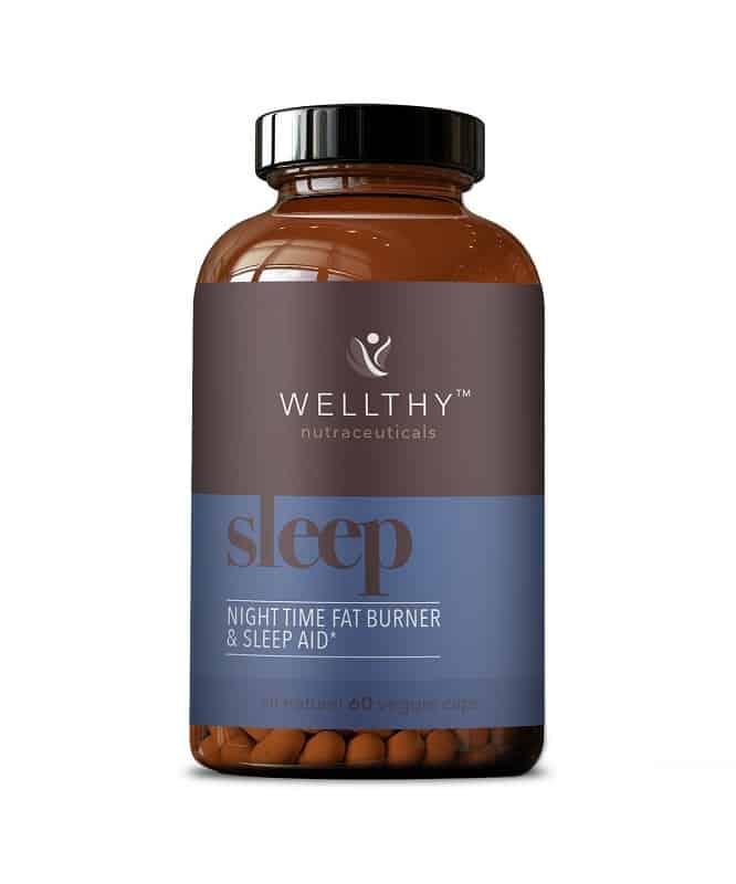 Wellthy Nutraceuticals Quemador de Grasa Nocturno y Ayuda para Dormir