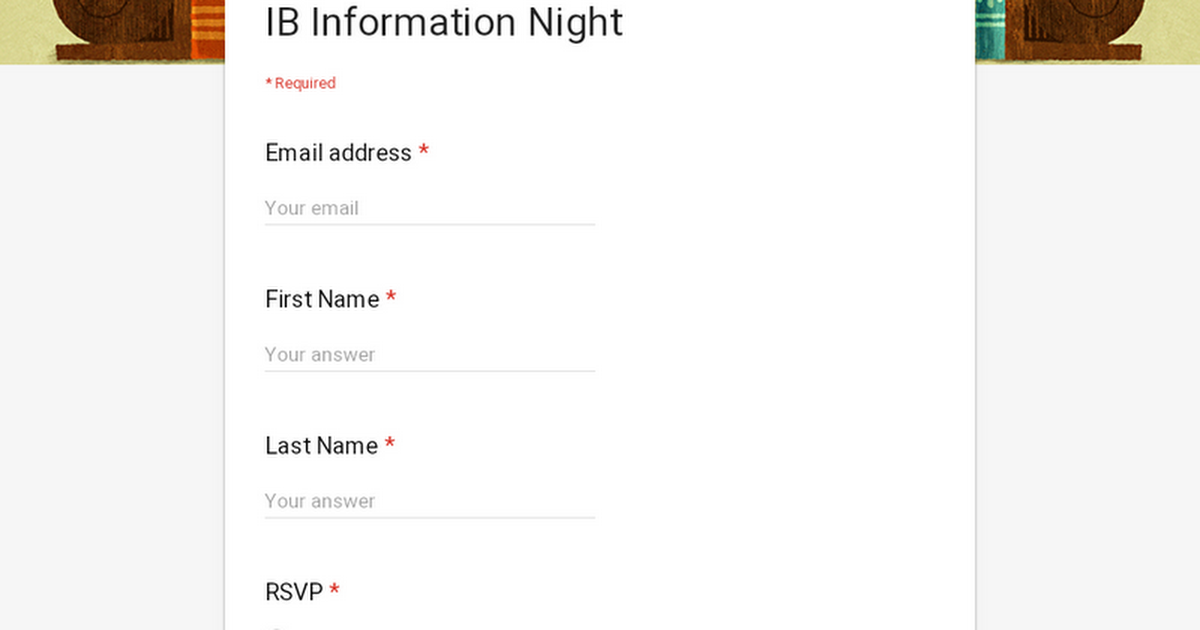 IB Information Night