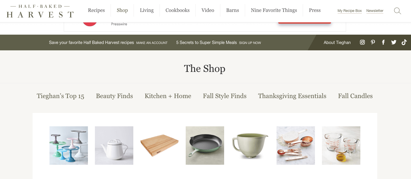 An eCommerce store.