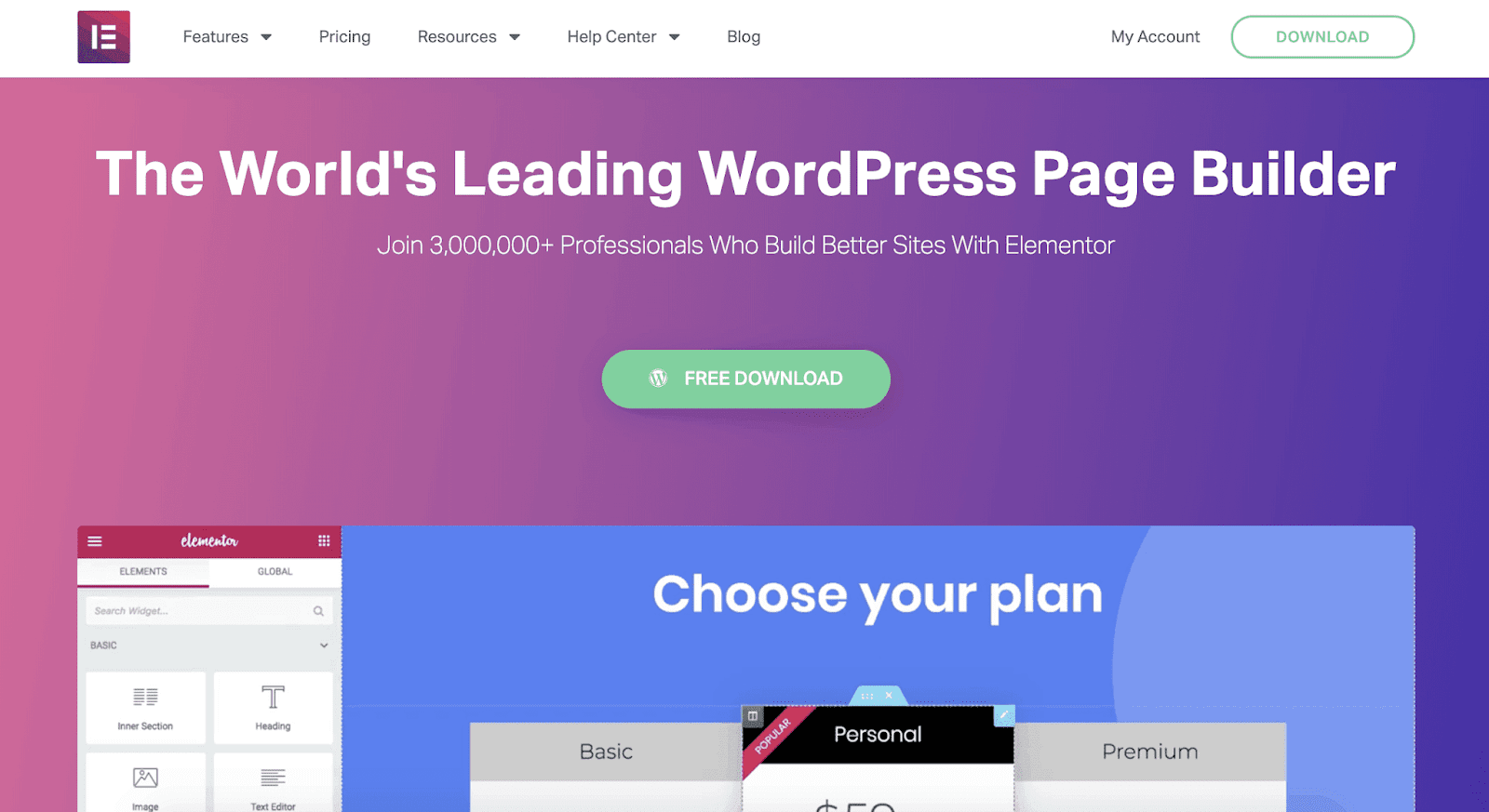 Elementor — WordPress-based website builder