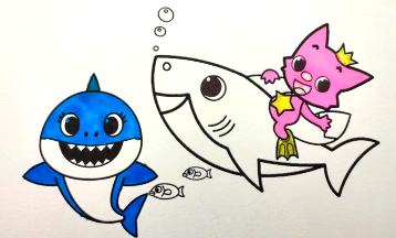 Let’s Color Baby Shark