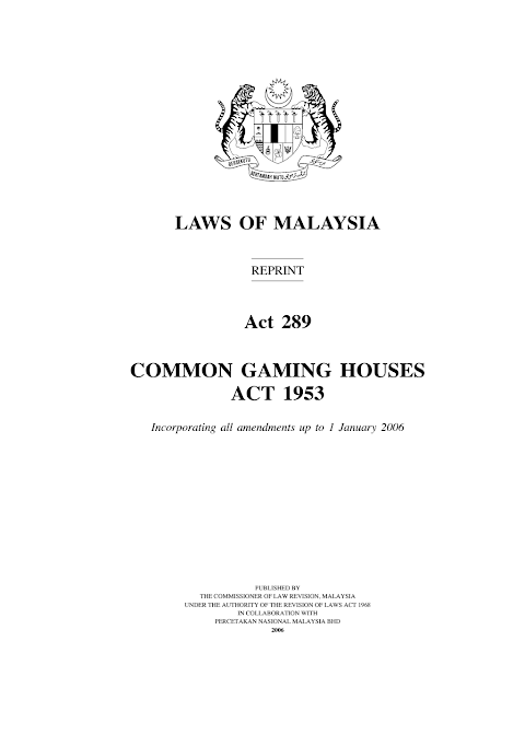 common gaming houses act 1953