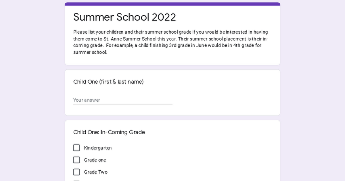 Summer School 2022