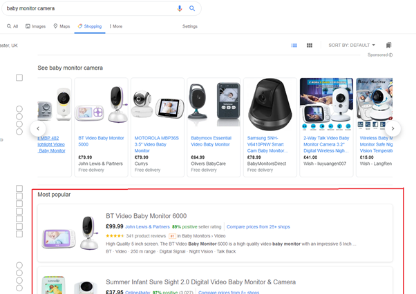 free Google Shopping listings