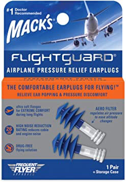 https://www.amazon.com/Macks-Flightguard-Airplane-Pressure-Earplugs/dp/B01K9RHZ3S/ref=pd_lpo_2?pd_rd_i=B01K9RHZ3S&psc=1  Mack's flightguard ear plugs for flying; hearing protection; resuable earplugs for inner ear discomfort when flying. 