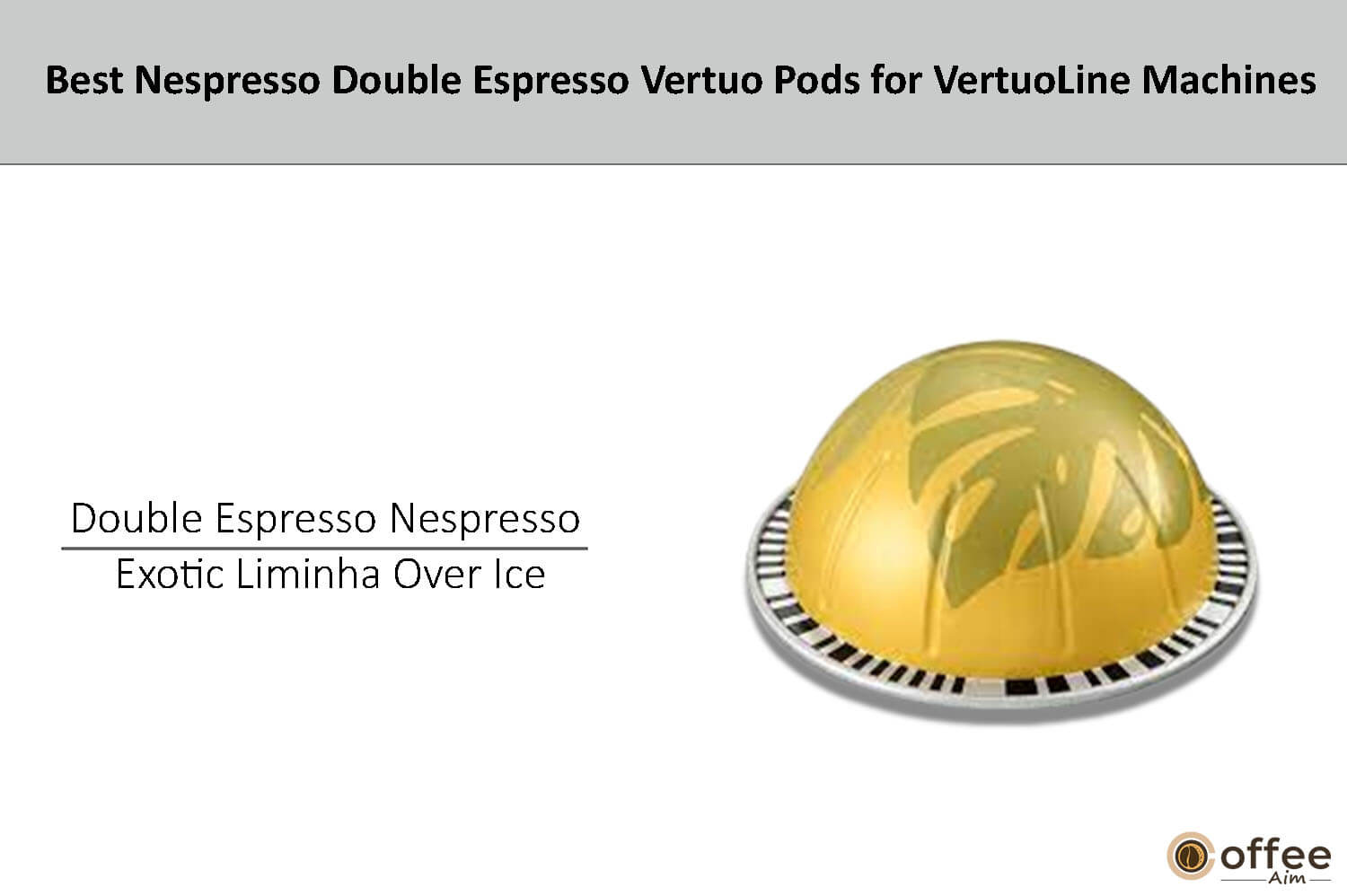 In this image, I'll explain double espresso nespresso exotic liminha over ice.