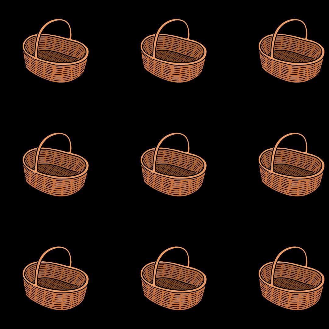an image of nine baskets