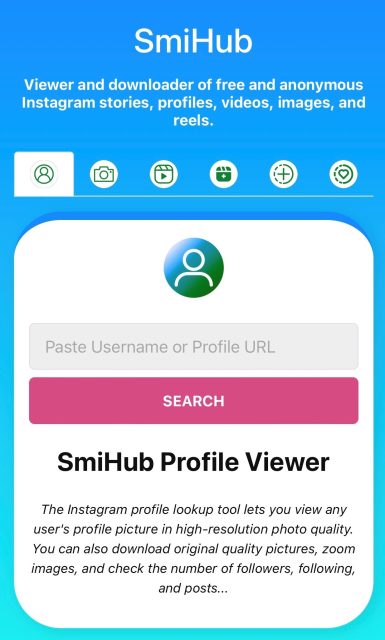 How to use SmiHub to view and download Instagram profile pictures?-3