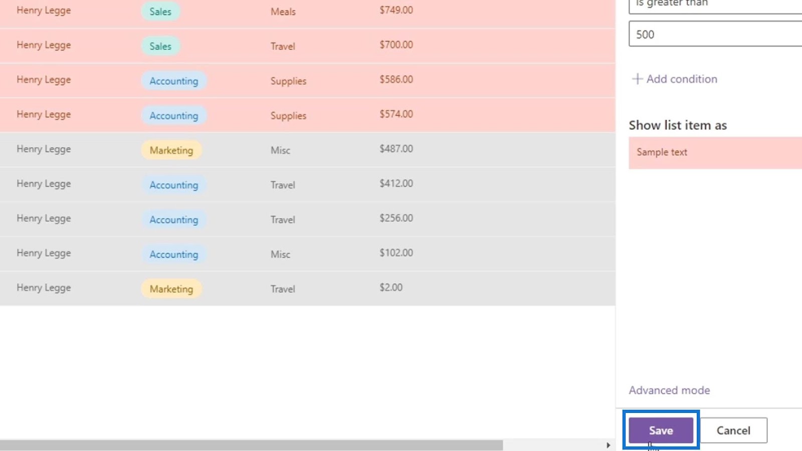 View Formatting In SharePoint