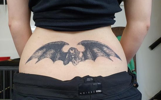 The Devil Lower Back Tattoo
