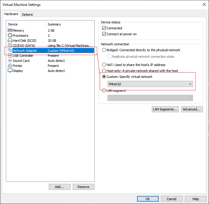 Kali VM Settings demonstrates that you can customize Vm settings.