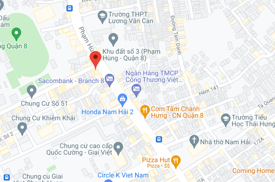 Địa điểm đón/trả khách tại Sài Gòn