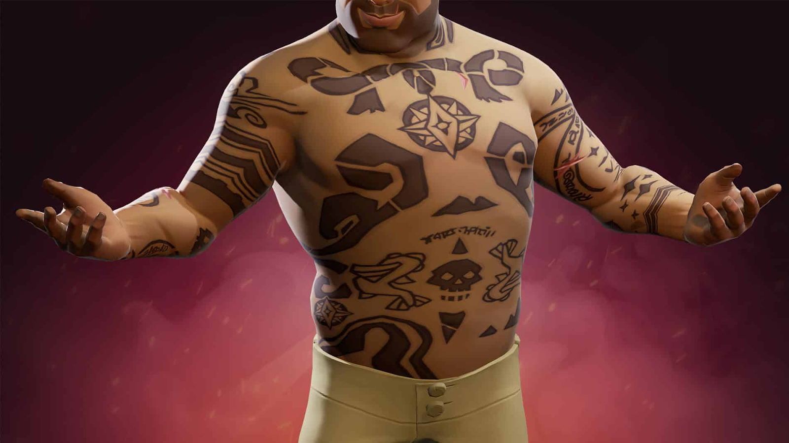 An image of the Umbral tattoo cosmetics set from the game Sea of Thieves. 
