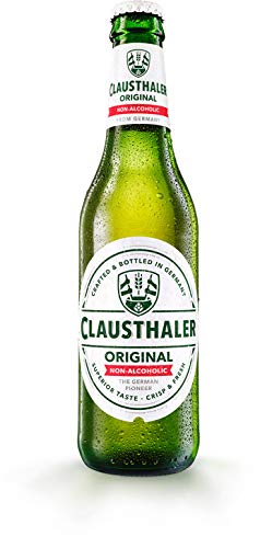 Clausthaler Original Glass Bottle, zero-calorie beer brand
