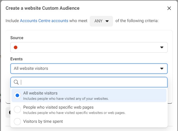 Website Custom Audience rule examples