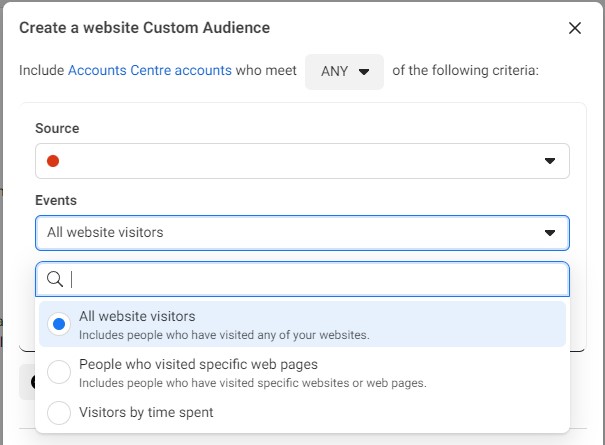 Website Custom Audience rule examples