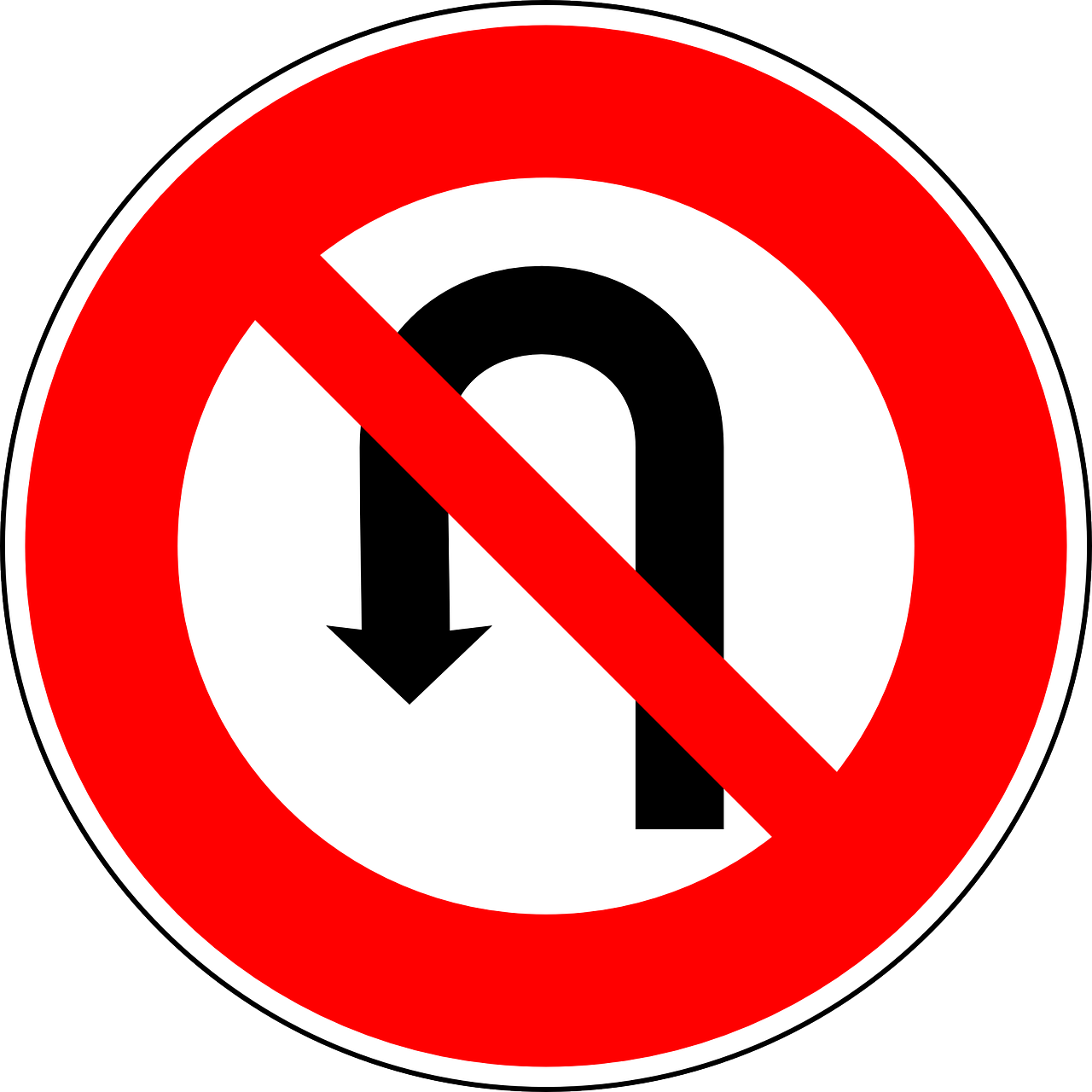 Traffic signs - Uturn