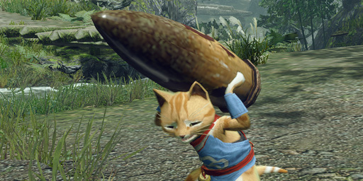 pet cat character in Monster Hunter Rise